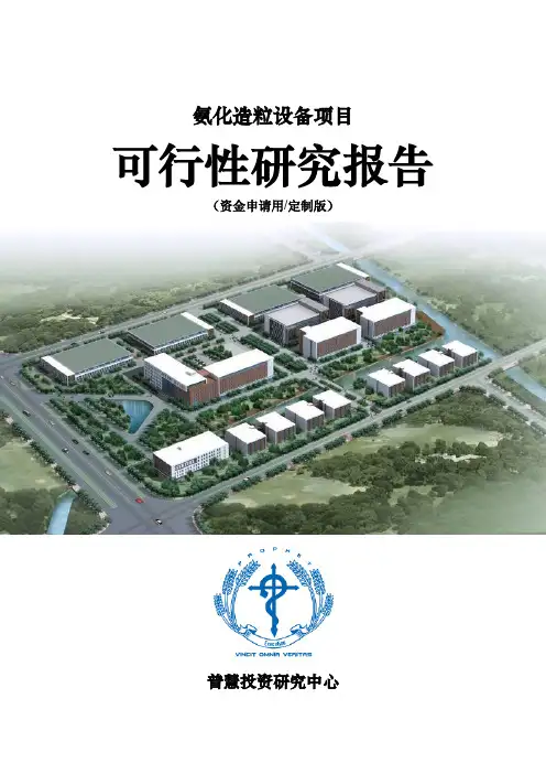 氨化造粒设备项目可行性研究报告资金申请用(定制版)