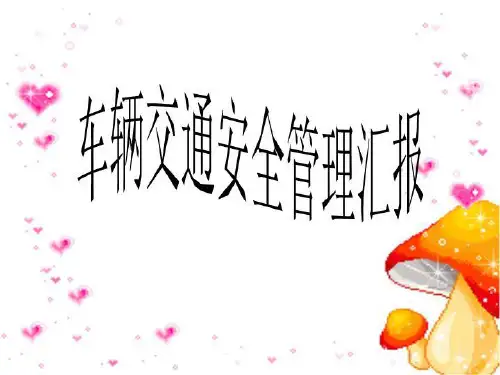 车辆交通安全管理汇报
