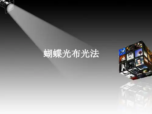 蝴蝶光布光法.