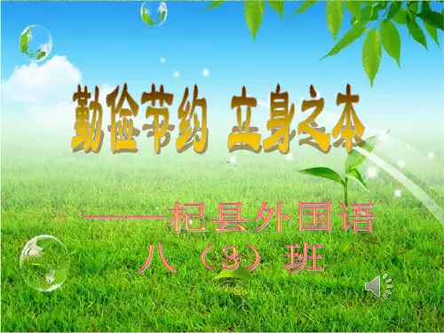 勤俭节约(ppt文档)