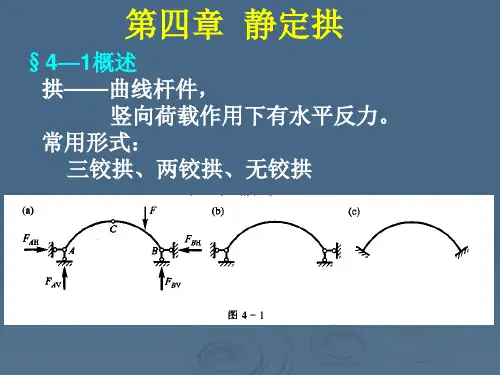第4章  静定拱