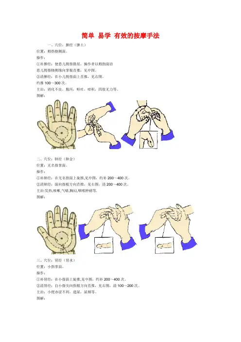 简单 易学 有效的按摩手法