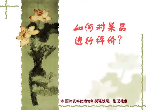 如何对菜品进行评价汇总
