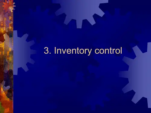 Inventory control.ppt