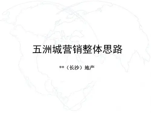 湖南益阳五洲城项目整体运作思路138页