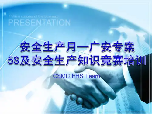 5S及安全生产知识概述(PPT 66页)