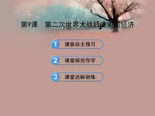 第二次世界大战后的美国经济PPT教学课件