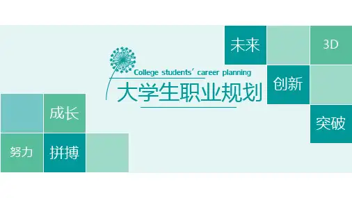 大学生职业规划PPT