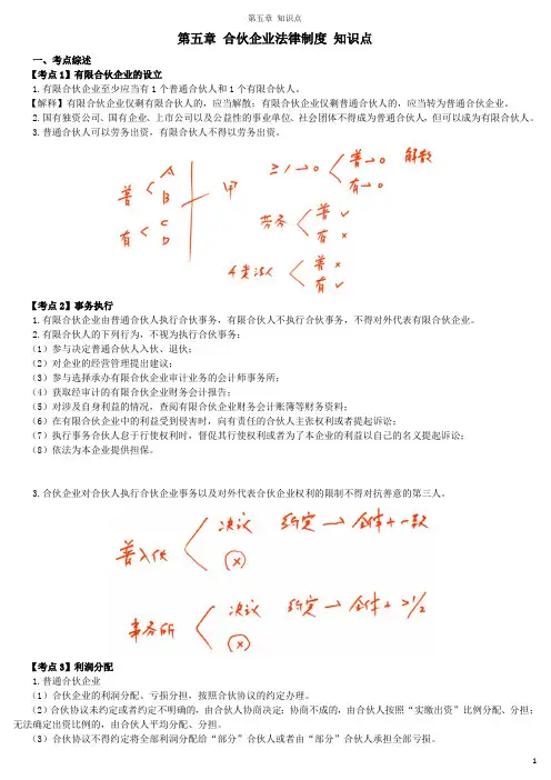 第五章经济法知识点最终版
