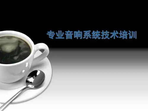 专业音响系统技术培训资料