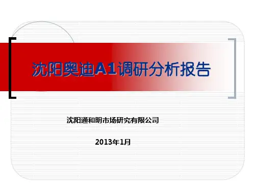 沈阳通和明市场研究有限公司-奥迪A1车主调研分析报告