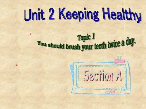 仁爱版八年级英语上册 Unit 2 Topic 1 Section A 课件(共18张PPT)