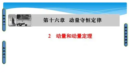 高中物理人教版选修3-5(课件)第十六章 动量守恒定律 2 动量和动量定理