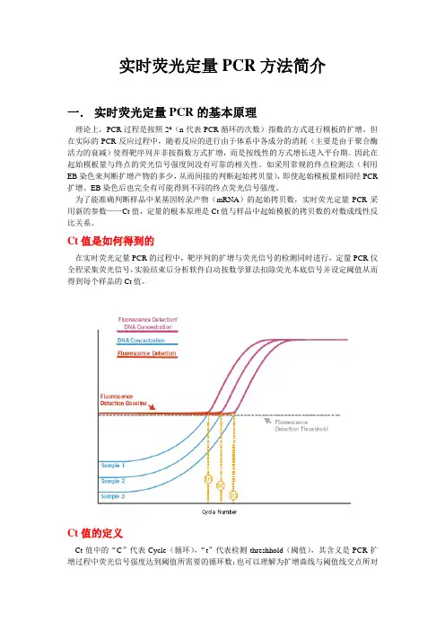荧光定量PCR方法简介
