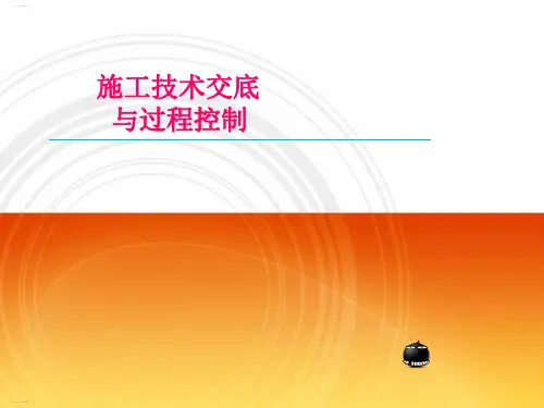 施工技术交底与过程控制培训教材(PPT102页)