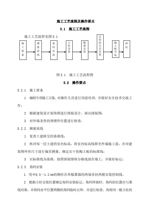施工工艺流程及操作要点