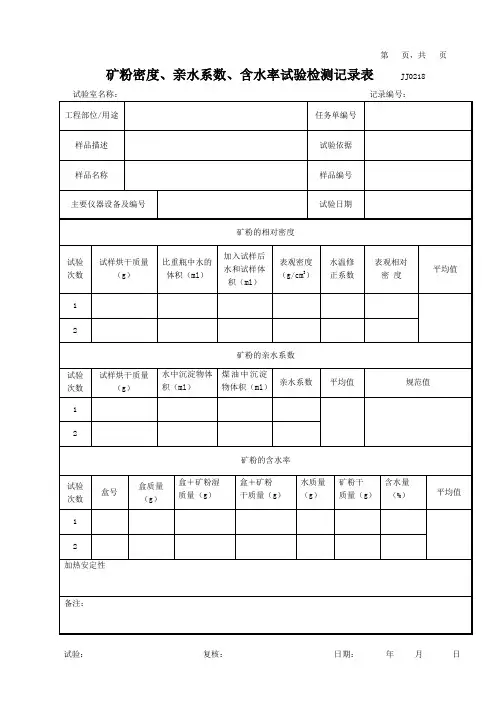 矿粉密度