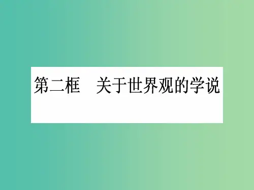 高中政治 1.1.2《关于世界观的学说》课件 新人教版必修4