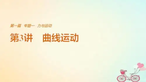 江苏专用版高考物理总复习考前三个月专题一力与运动第3讲曲线运动课件01020980【精品课件】