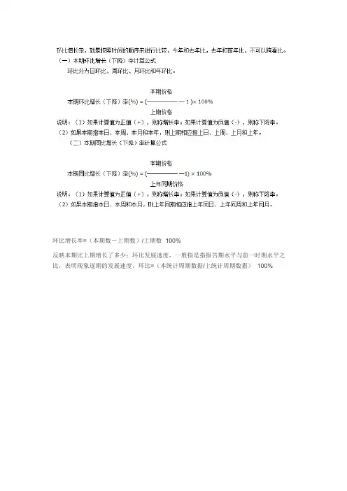 同比,环比