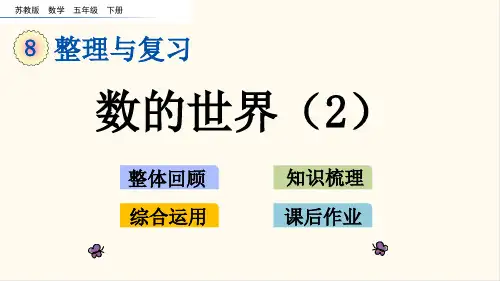 14.苏教版五年级数学下册8.2 数的世界(2)(优质课件)