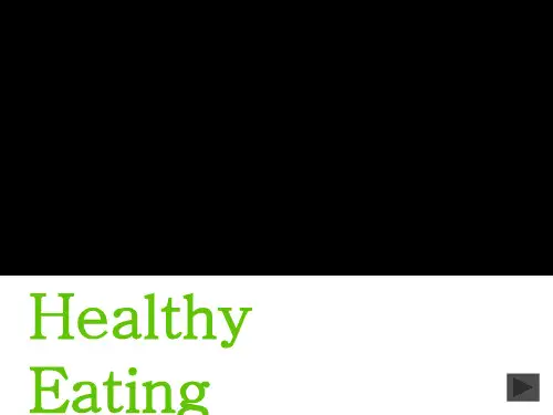 Unit2 Healthy Eating 课件