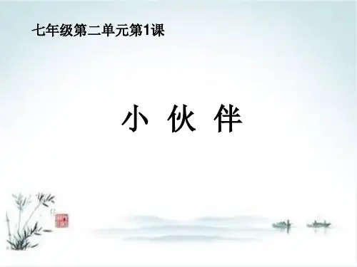 人教版七年级美术上册第2单元第1课：小伙伴
