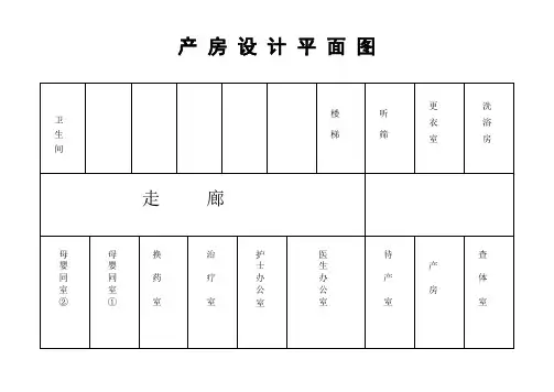 产房设计平面图