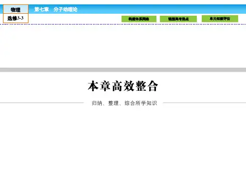 (人教版)高中物理选修3-3课件：7 本章高效整合  