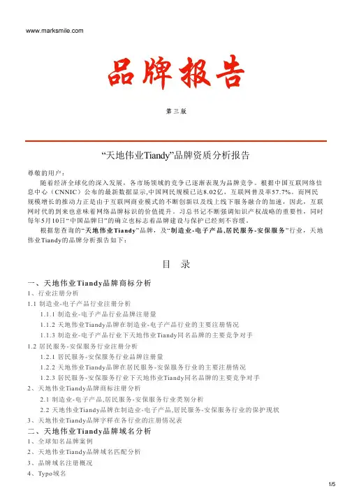 天地伟业Tiandy的品牌资质分析报告