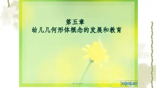 幼儿数学第六章几何形体教育