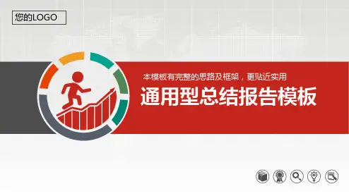 2015年度年度总结报告 2016工作计划 商务述职报告PPT模板(框架结构完整)