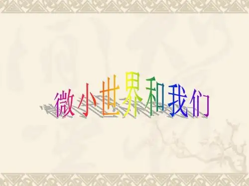 微小世界和我们