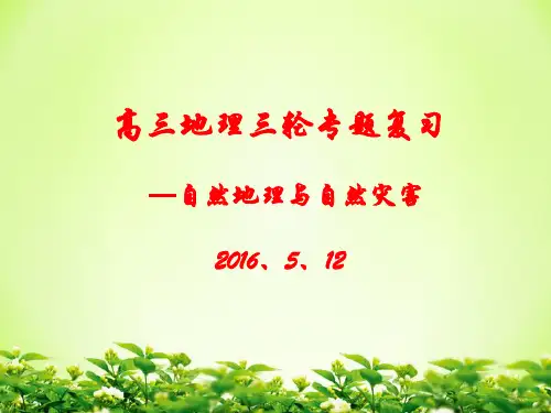 高考地理专题复习