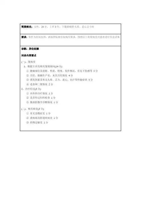 病史采集
