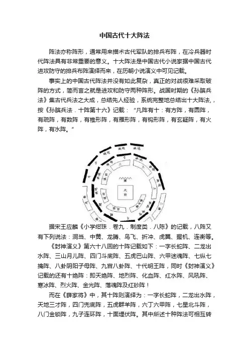 中国古代十大阵法