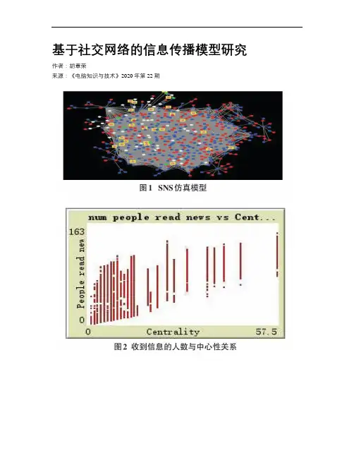 基于社交网络的信息传播模型研究