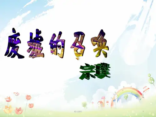 九年级语文下册 3《废墟的召唤》教学课件(2) 语文版