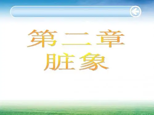 脏象教学课件