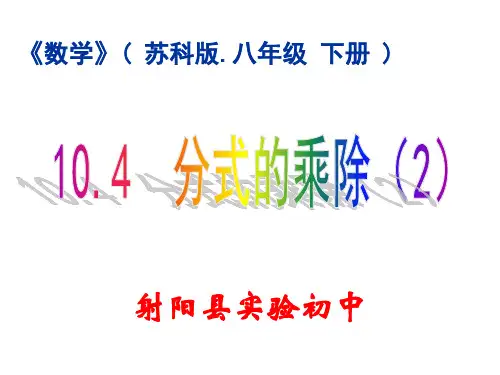 10.4分式的乘除(2)