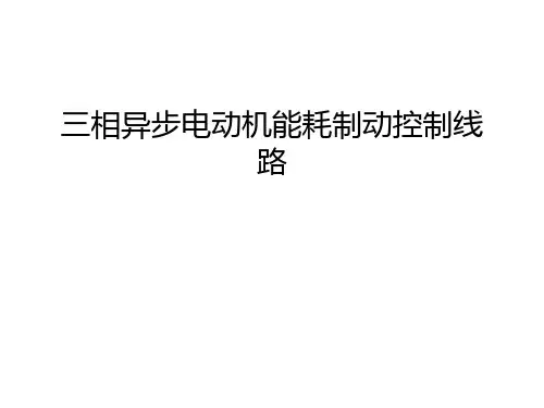 三相异步电动机能耗制动控制线路演示教学