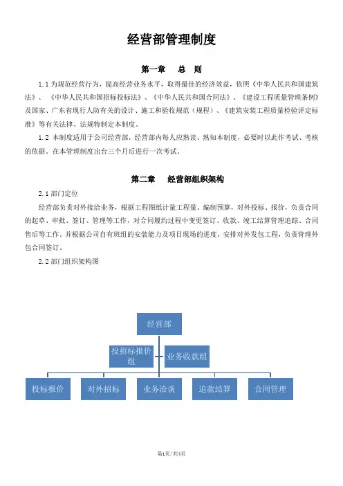 经营部管理制度 4