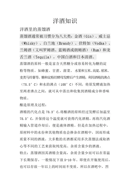 洋酒知识