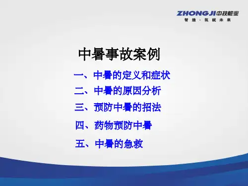 中暑的预防与急救ppt课件