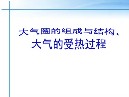 2019-2020学年高中地理必修一：2.2.1大气圈的组成与结构、大气的受热过程(李) 课件