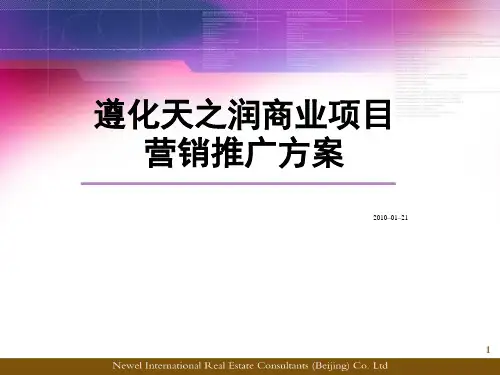 XXXX年遵化天之润商业项目营销推广方案