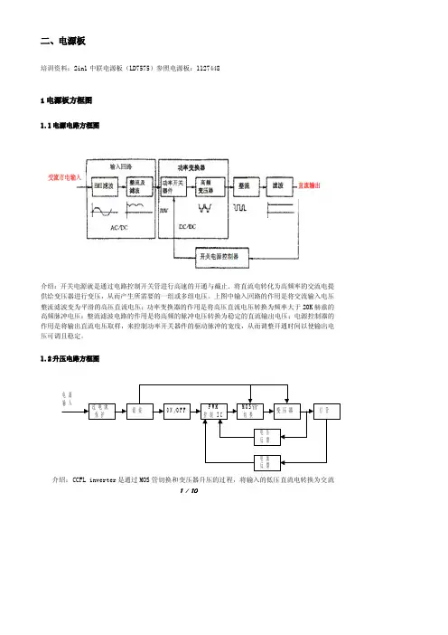 液晶显示器电源板维修培训资料