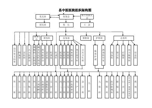 县中医医院组织架构图(2)