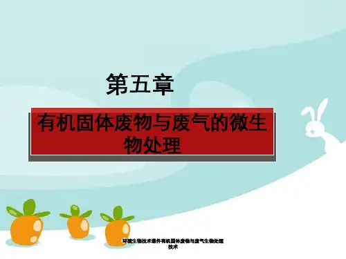 环境生物技术课件有机固体废物与废气生物处理技术