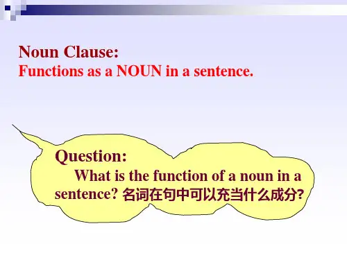 名词在句中可以充当什么成分